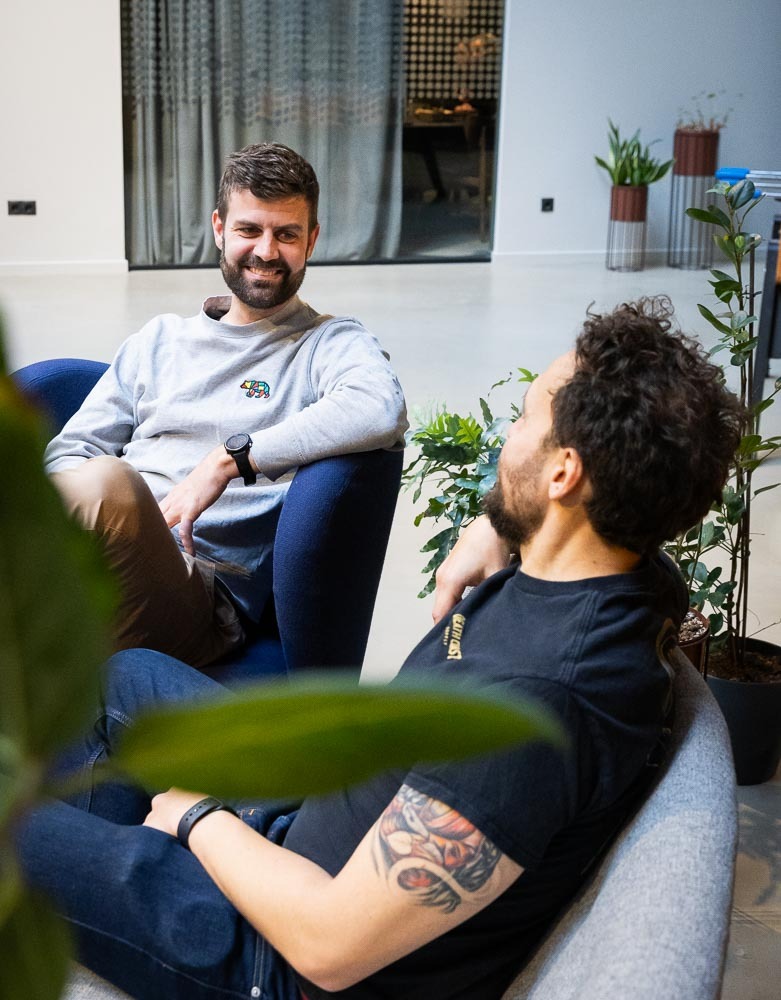 Jacob Mindak og Frederick Krause, grundlæggere af HverdagsAI